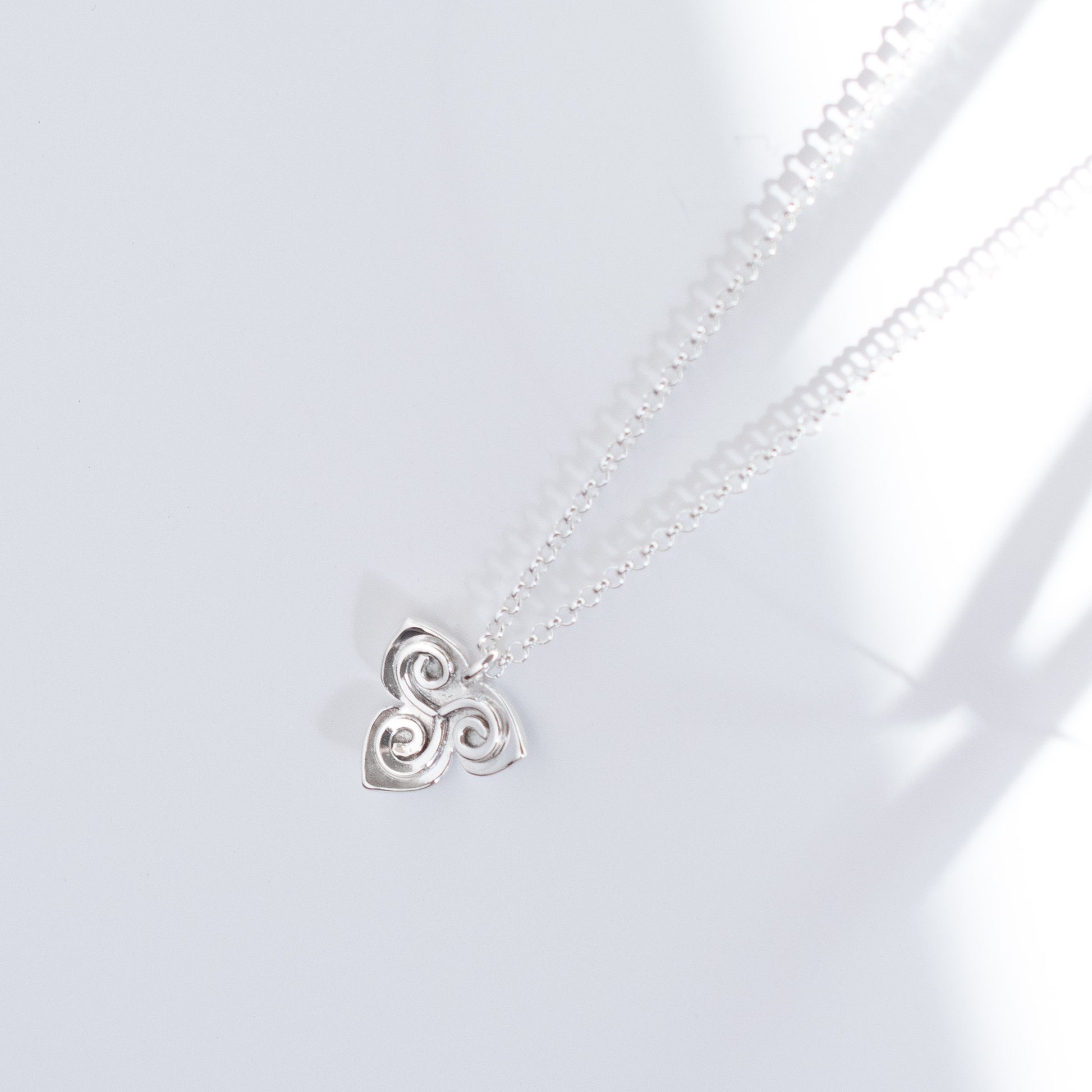 Celtic Triskele Argentium Silver Pendant