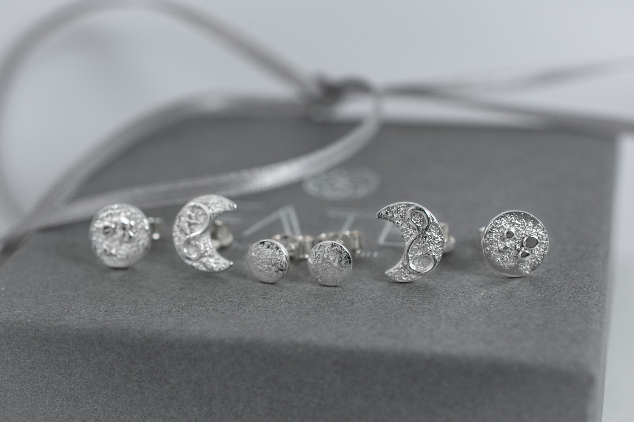 Sterling Silver Heart Stud Set