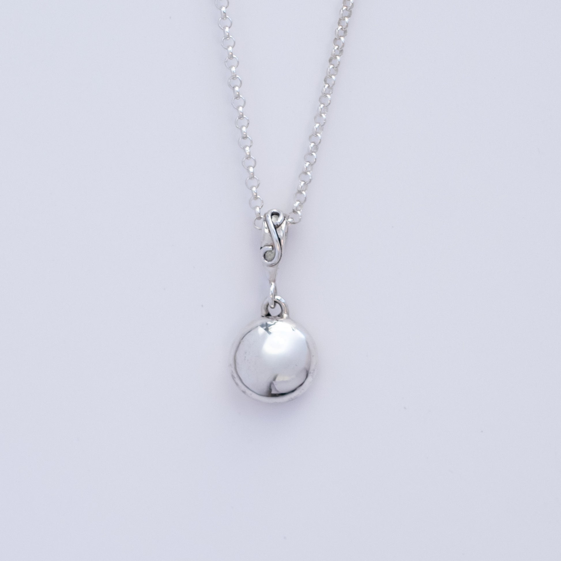 Argentium Silver Pebble Pendant