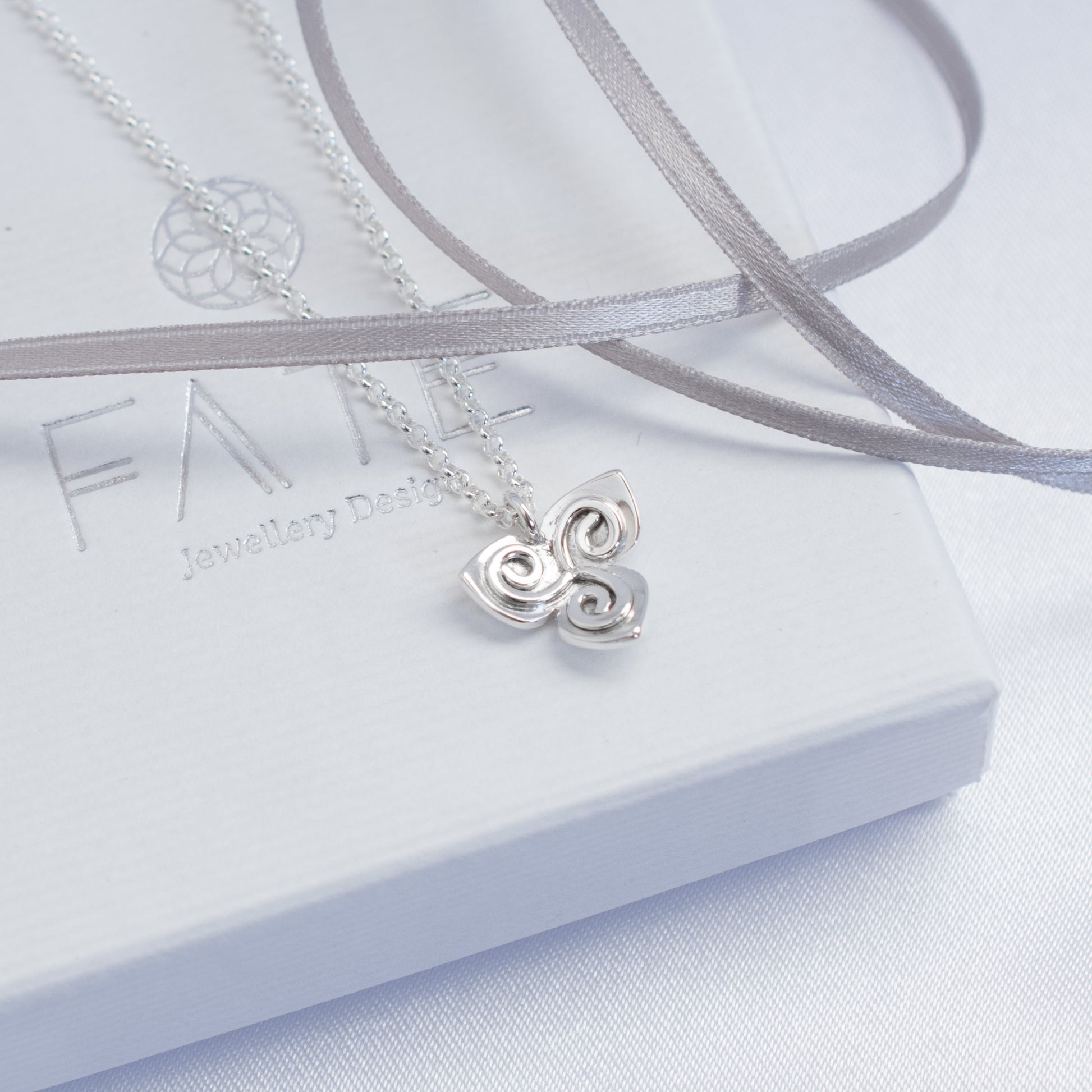 Celtic Triskele Argentium Silver Pendant